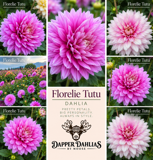 Florelie Tutu dahlia with lavender-pink petals and distinctive fringed tips, Australian-bred by Florelie Seasonal Flowers.
